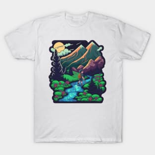 Pretty hiker enjoys nature - Buy and plant a tree T-Shirt